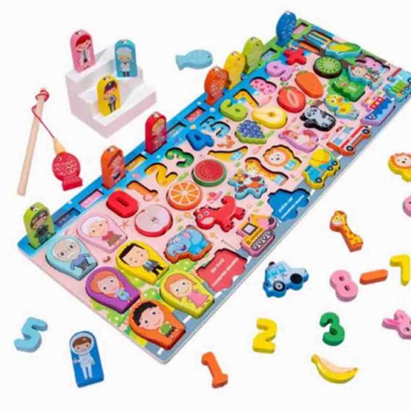 Multifunctional Wooden Educational Puzzle
